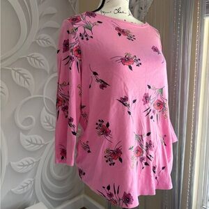 Charter Club Pink Floral Top